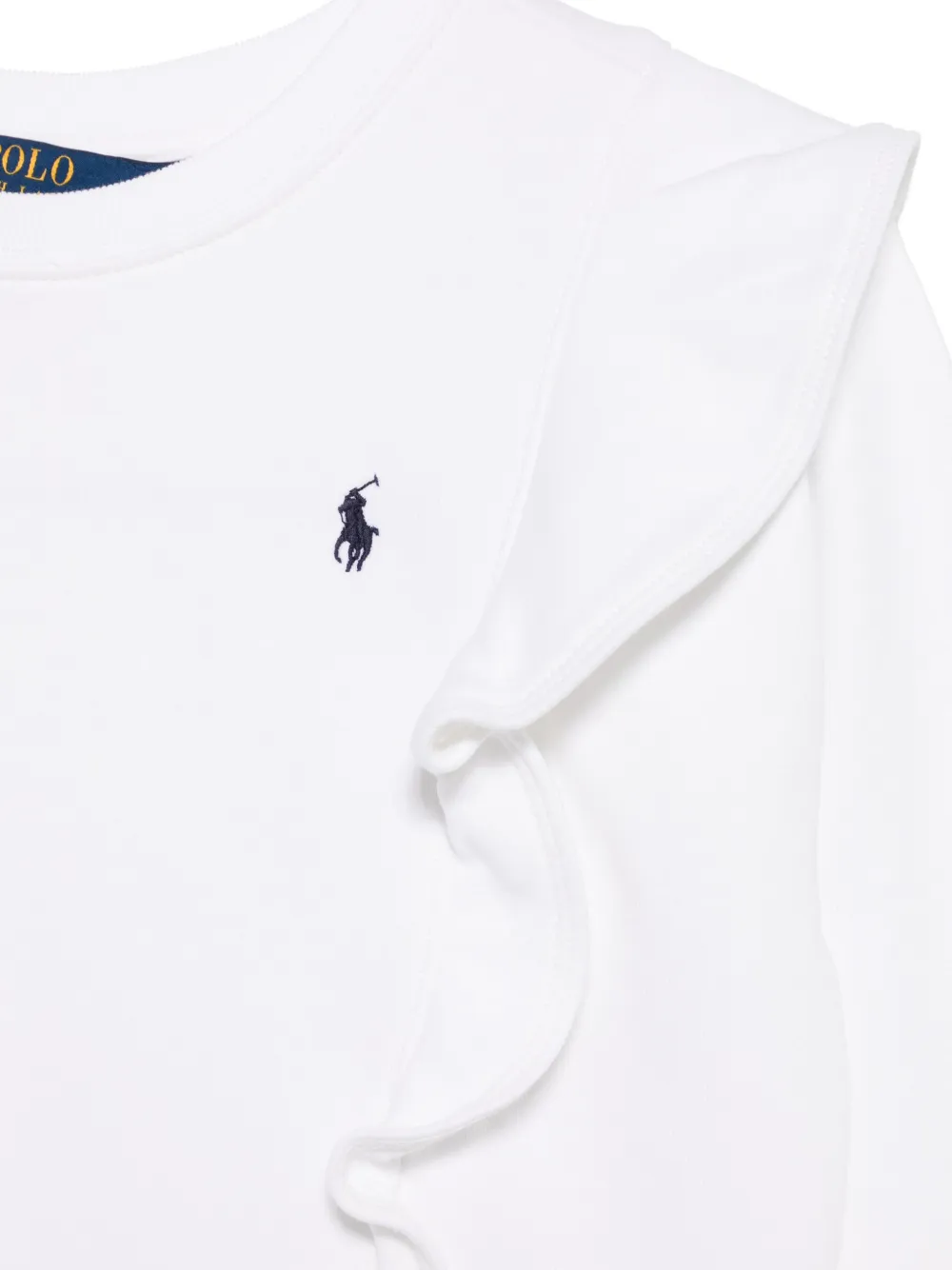 POLO RALPH LAUREN KIDS Sweater met ruches afwerking Wit