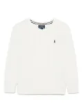 POLO RALPH LAUREN KIDS cable-knit sweater - White