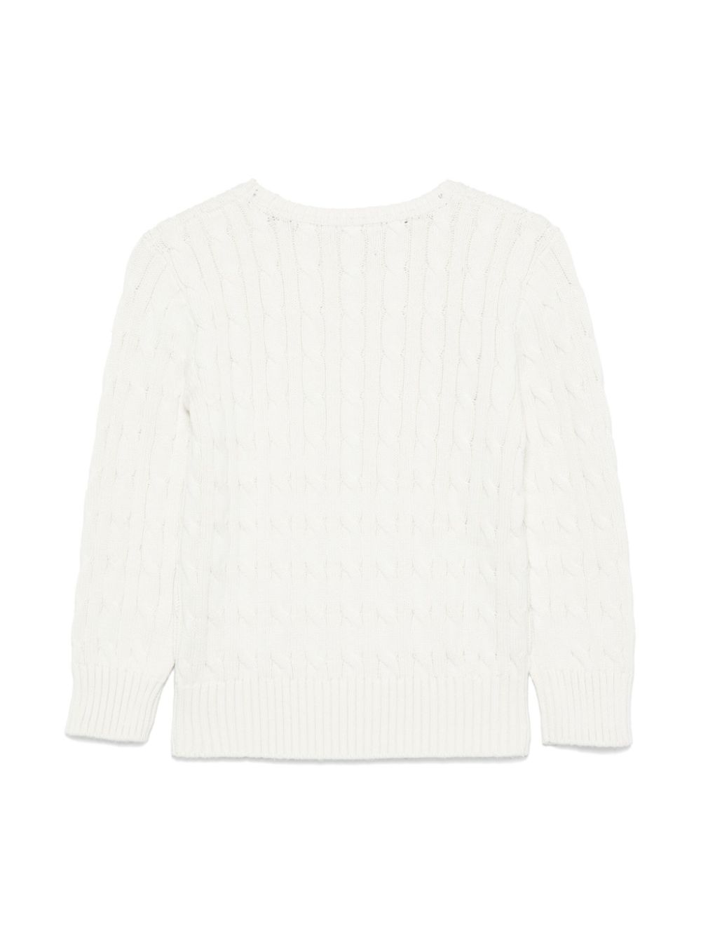 POLO RALPH LAUREN KIDS cable-knit sweater - Wit