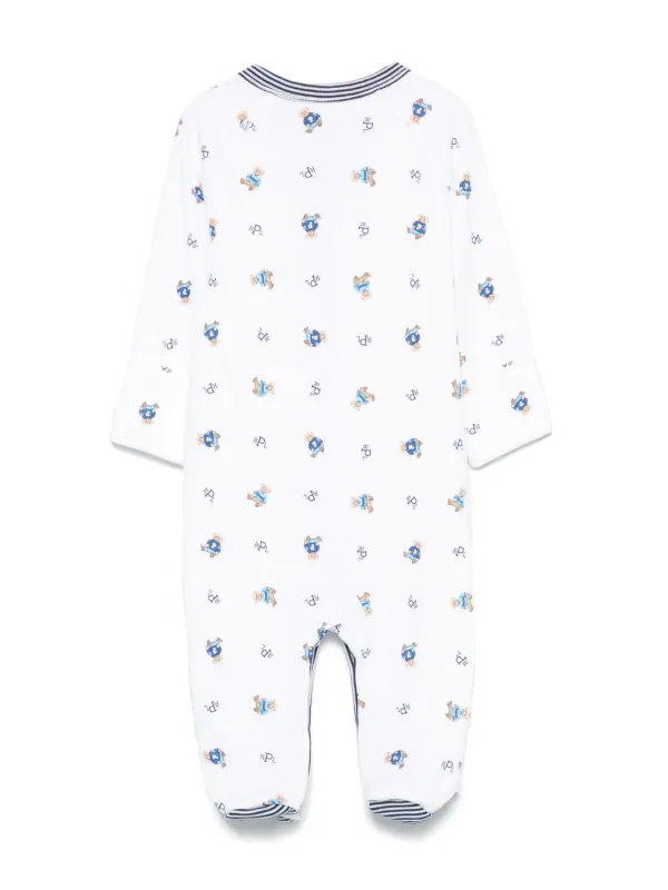 POLO RALPH LAUREN KIDS Polo Bear Cotton Pajamas White FARFETCH TH