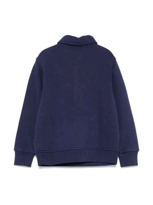 POLO RALPH LAUREN KIDS short-zip Sweatshirt | Blue | FARFETCH