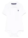 POLO RALPH LAUREN KIDS Polo Pony-embroidered body - White