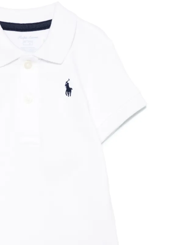 POLO RALPH LAUREN KIDS Body Polo Mangas Curtas | Branco | FARFETCH BR