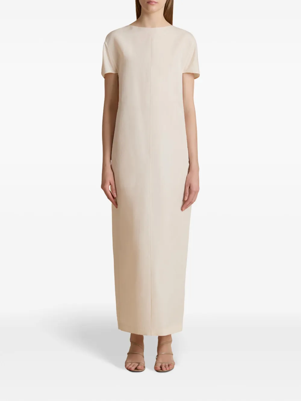 KHAITE Webster maxi-jurk Beige