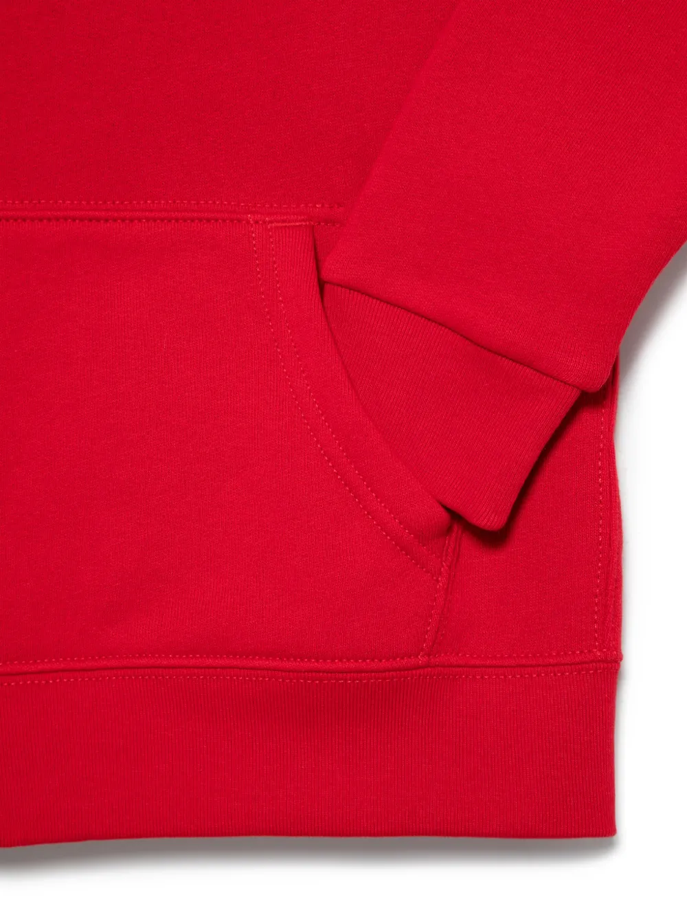 POLO RALPH LAUREN KIDS Hoodie met jersey textuur Rood