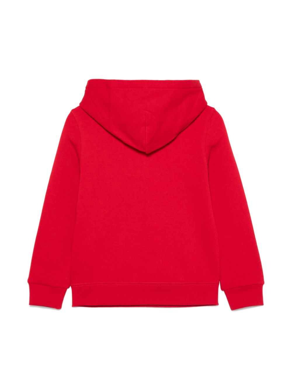 POLO RALPH LAUREN KIDS jersey-texture hoodie - Rood