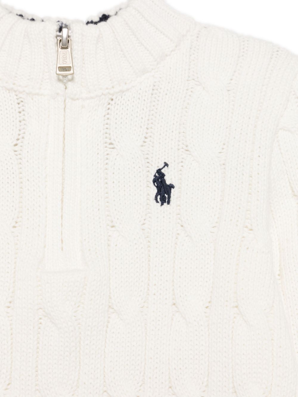 POLO RALPH LAUREN KIDS cable-knit sweater Wit