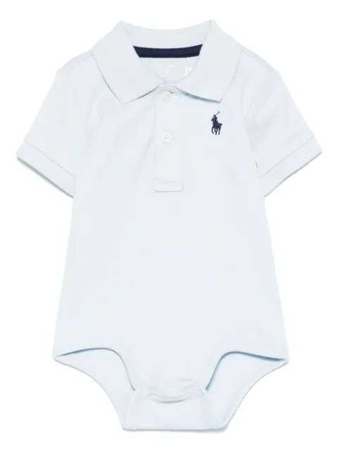 POLO RALPH LAUREN KIDS بودي مطرز بشعار 'بولو بوني'