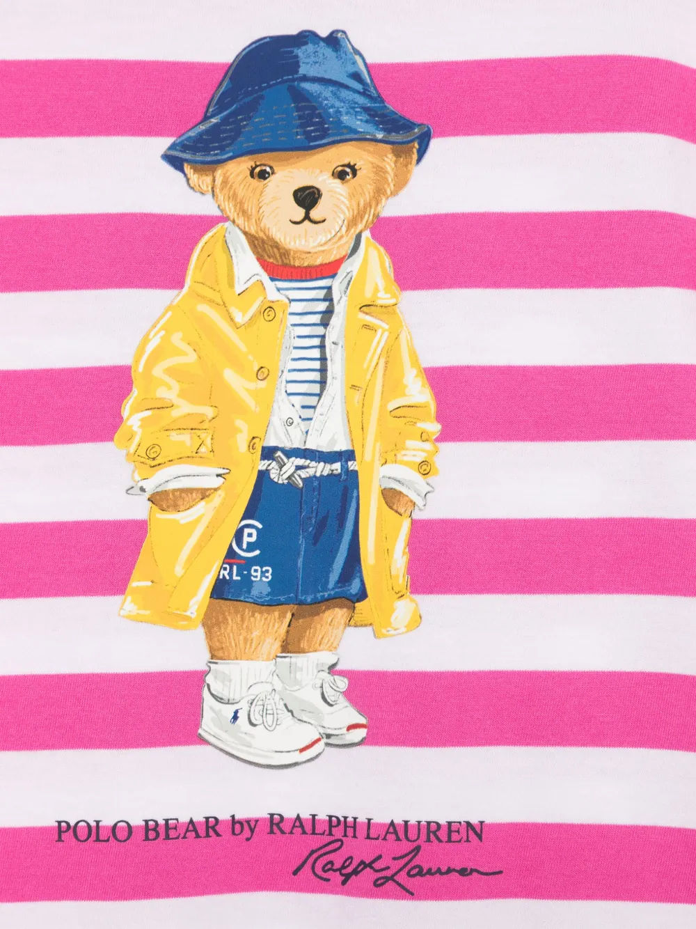 POLO RALPH LAUREN KIDS T-shirt met teddybeerprint Roze
