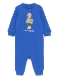 POLO RALPH LAUREN KIDS Polo Bear-motif romper - Blue