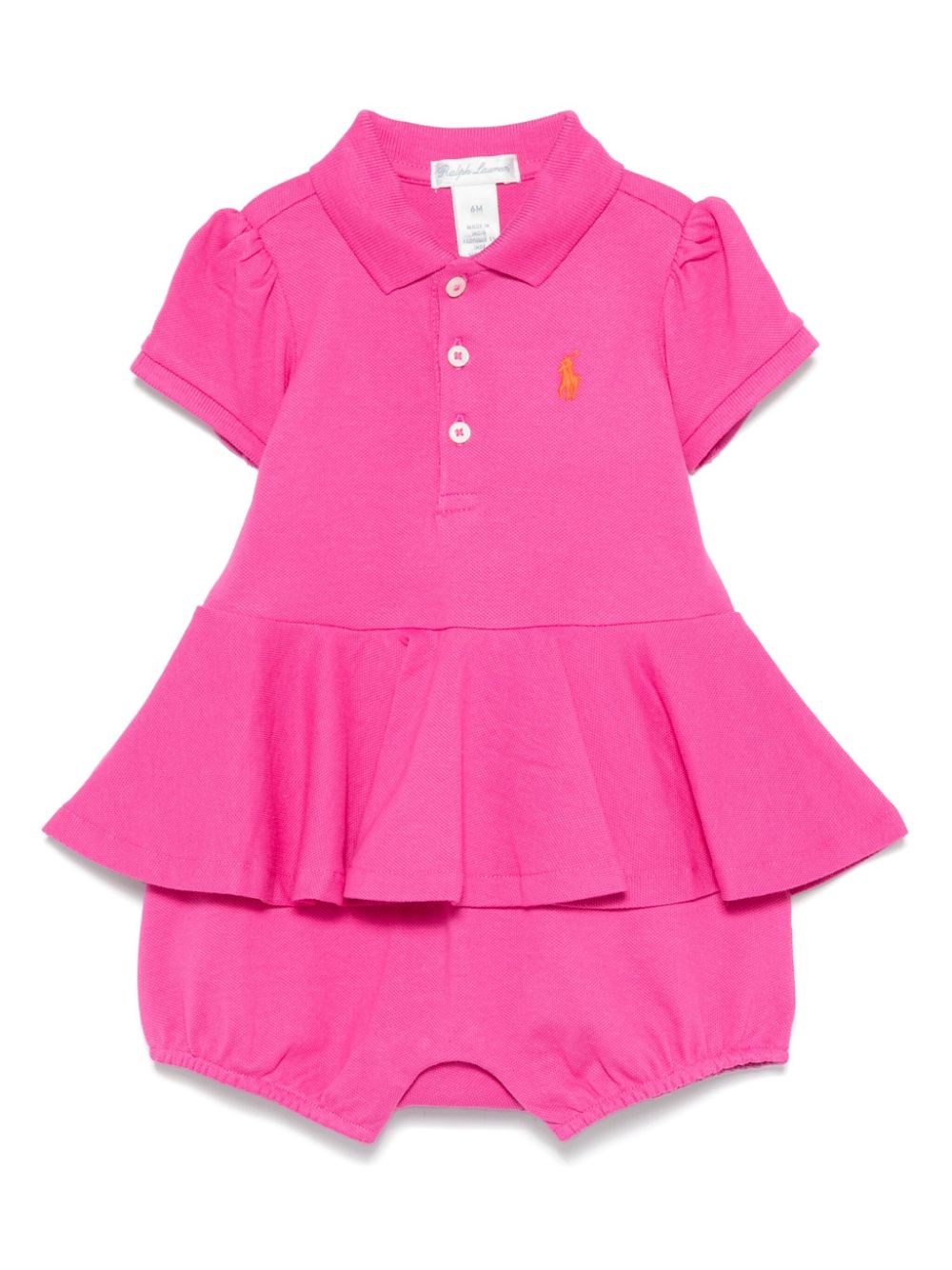 POLO RALPH LAUREN KIDS piqué-weave body - Pink