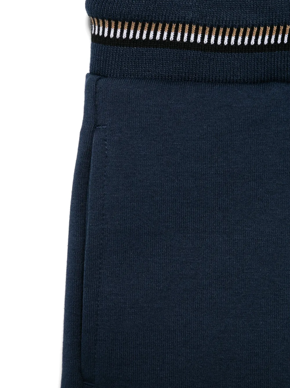 BOSS Kidswear Shorts met logo-reliëf Blauw