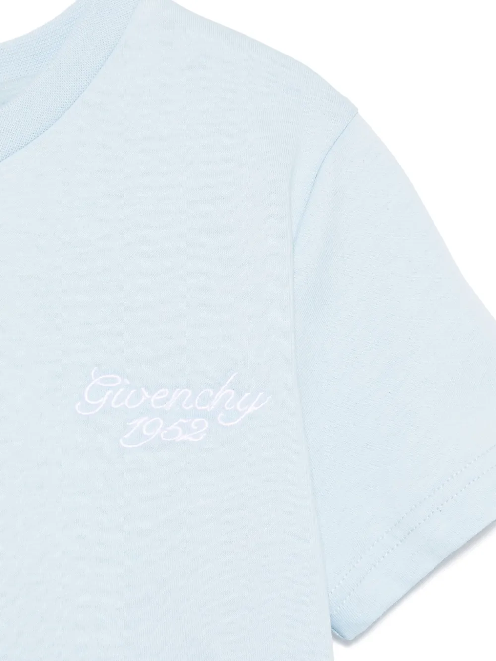 Givenchy Kids Katoenen T-shirt Blauw