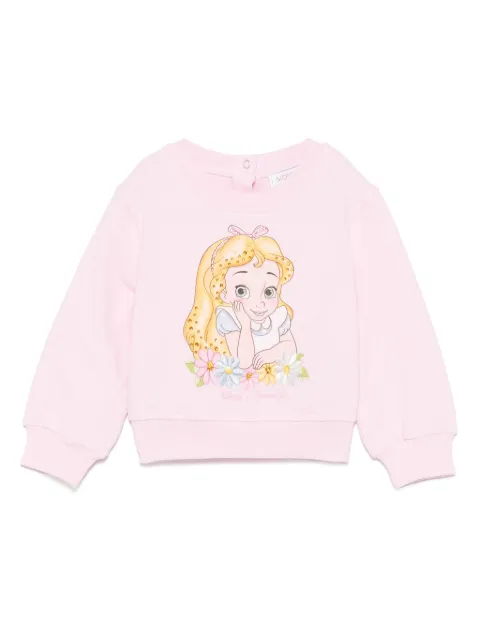 Monnalisa x Disney Alice-print sweatshirt