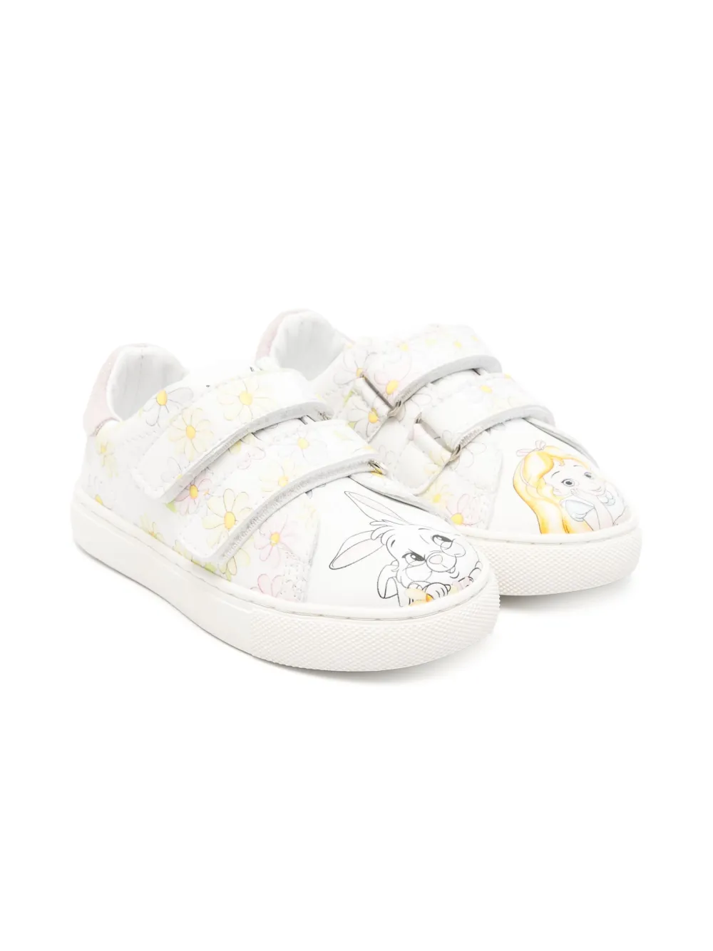 Monnalisa floral-print sneakers White