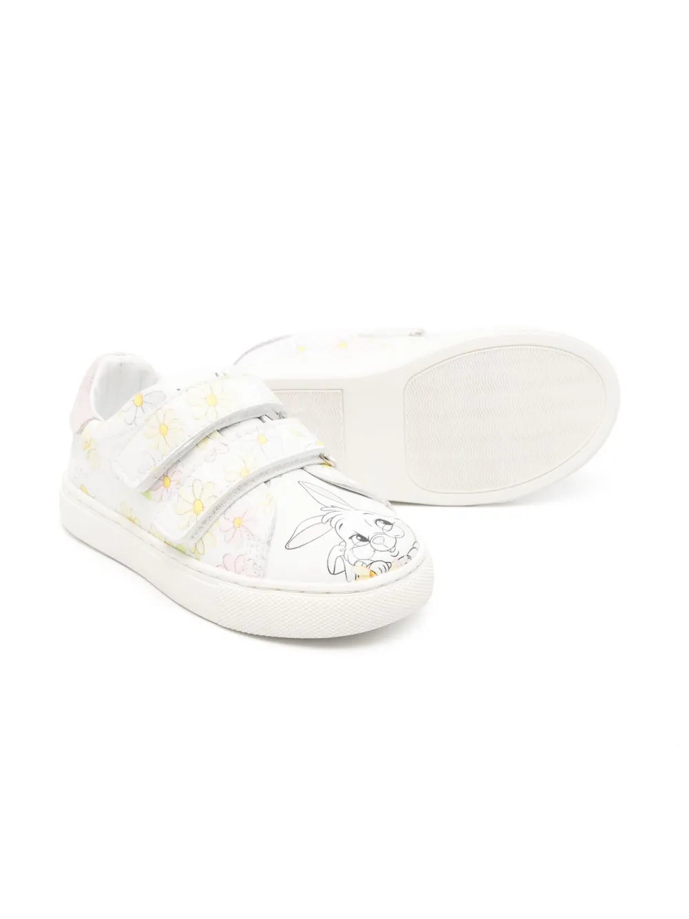 Monnalisa floral-print sneakers White