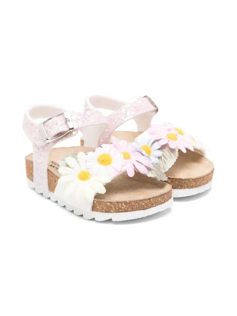Monnalisa floral-appliqué sandals
