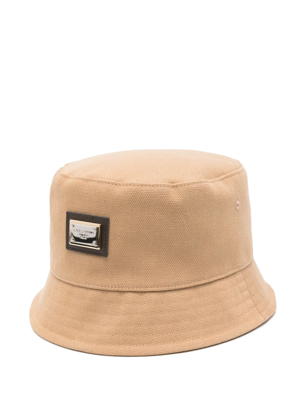 Dolce & Gabbana Kids Hoed met logoplakkaat Beige