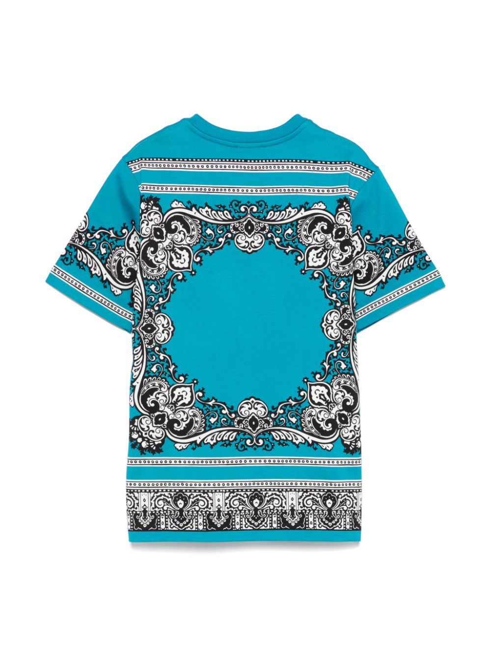 Dolce & Gabbana Kids bandana-print T-shirt - Blauw