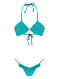 Amir Slama x Jade Jade shell-charms bikini - Blue