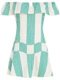 Amir Slama x Jade Jade striped mini dress - White