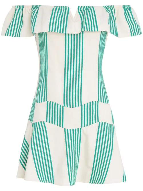 Robe courte à rayures - Amir Slama - Modalova