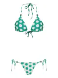 Amir Slama polka-dot bikini - Green