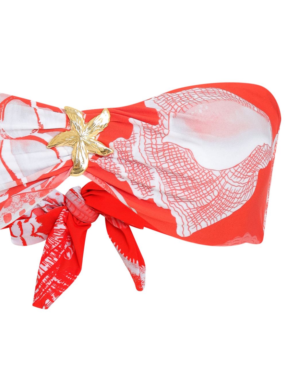 Amir Slama x Jade Picon bikini met zeester broche - Rood