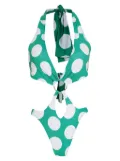 Amir Slama x Jade Jade polka-dot swimsuit - Green