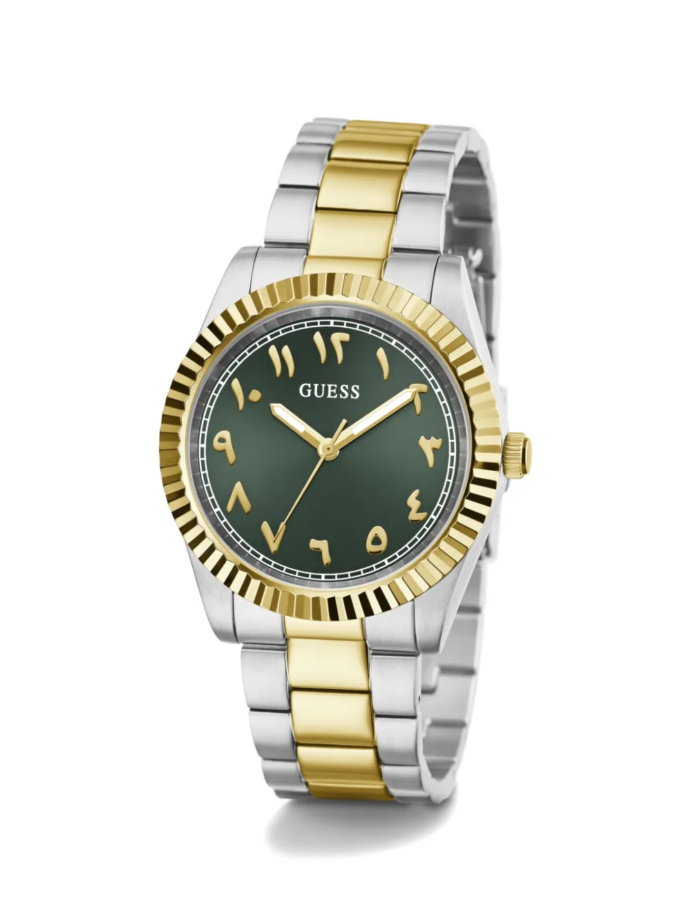  Guess Usa Two-tone 42mm Watch - Green 
