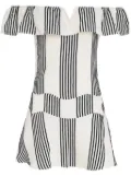 Amir Slama x Jade Jade striped mini dress - White