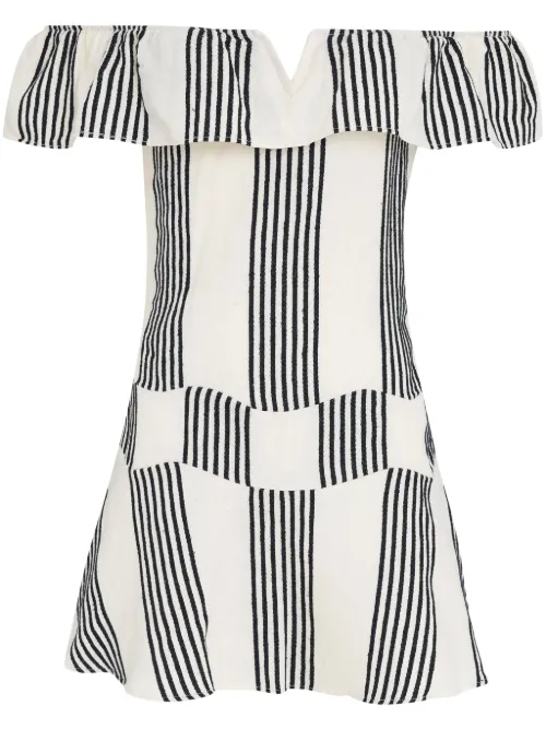 Robe courte à rayures - Amir Slama - Modalova