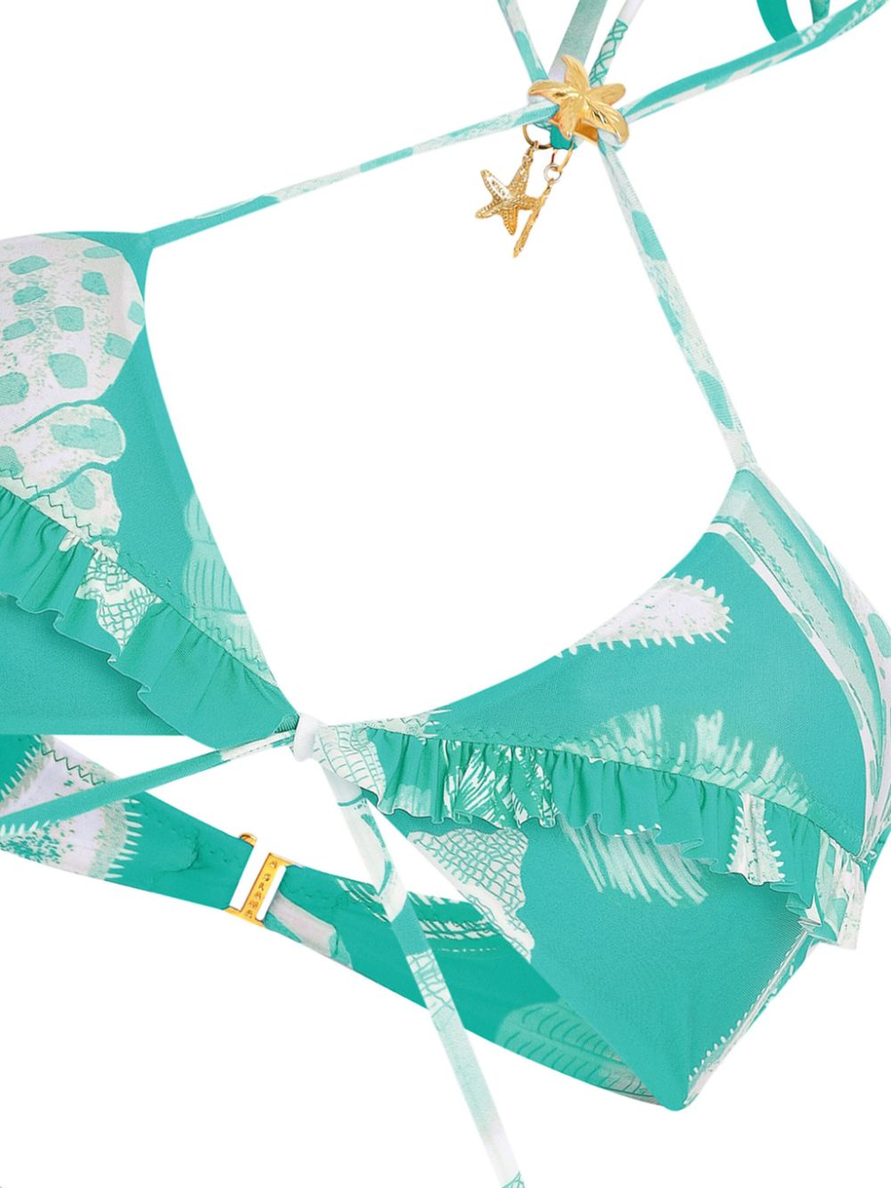 Amir Slama x Jade Picon bikini met zeesterprint - Blauw