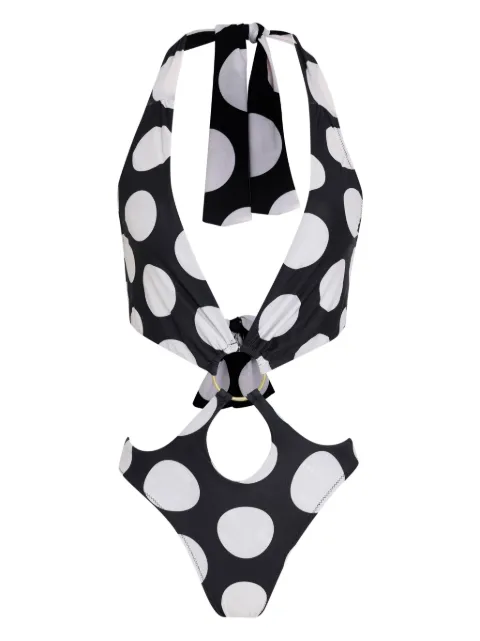 Amir Slama polka dot-print swimsuit