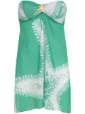 Amir Slama x Jade Jade starfish-print mini dress - Green