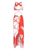 Amir Slama x Jade Jade cut-out beach dress - Red