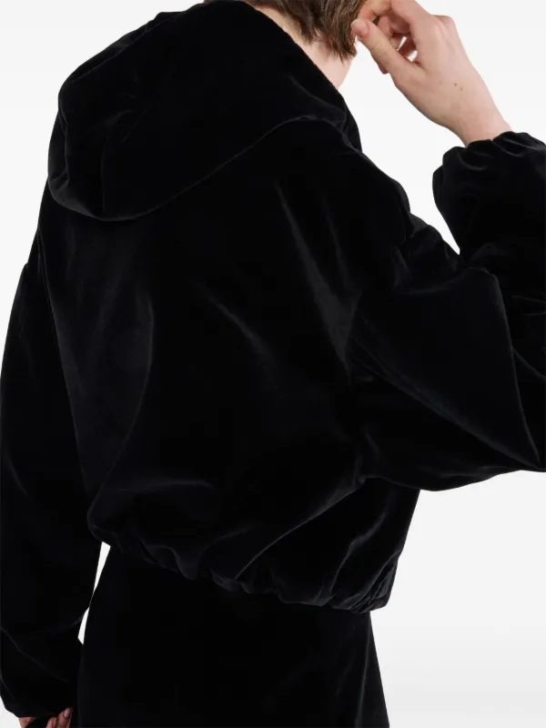 Prada Velvet Jacket | Black | FARFETCH