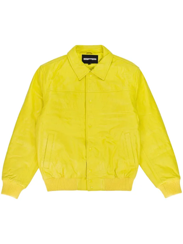 【送料無料/新品】 | レザージャケット SP5DER イエロー JP FARFETCH | ジャケット・アウター