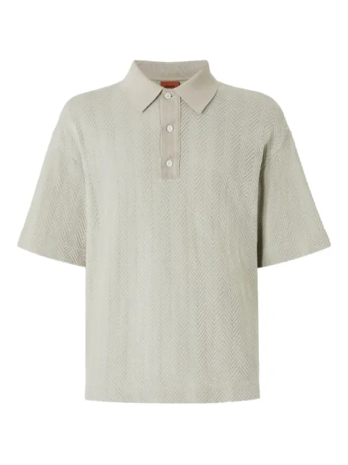 Polo à motif zig-zag - Missoni - Modalova