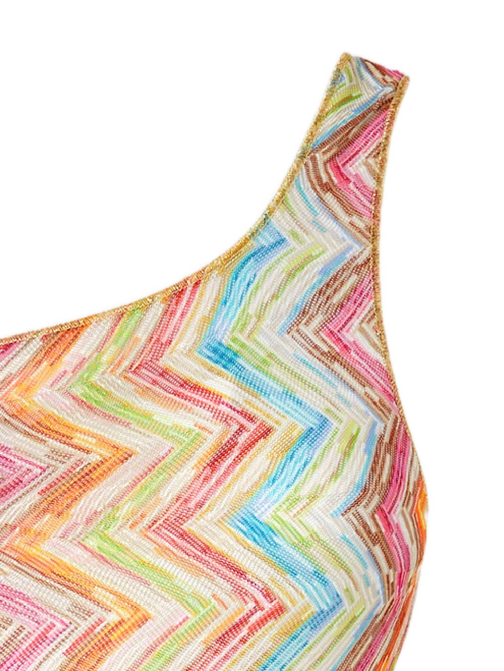 Missoni one-shoulder swimsuit - Roze