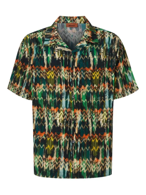 Missoni camisa con estampado en zigzag