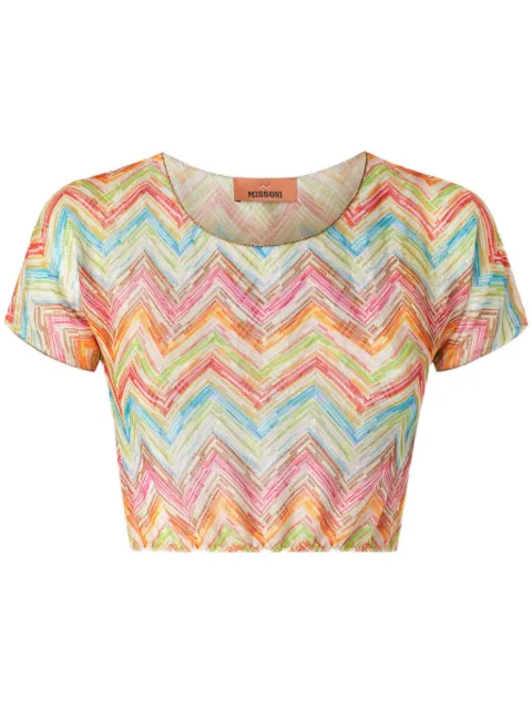 Missoni zigzag-knit top