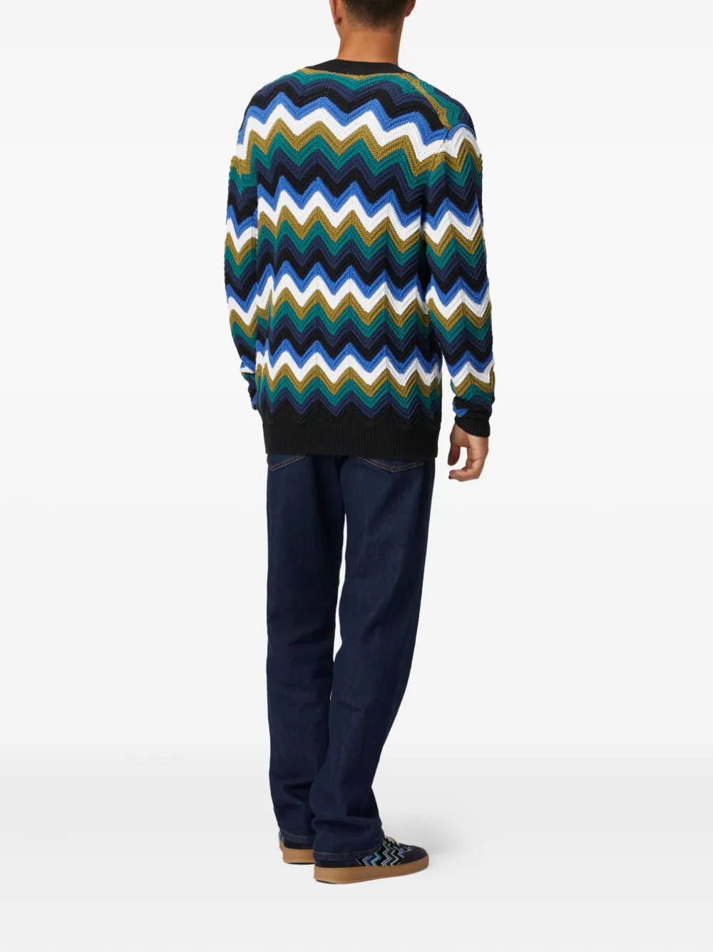 Missoni Vest met chevron-streep Blauw