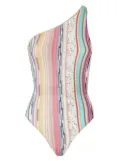 Missoni striped swimsuit - White