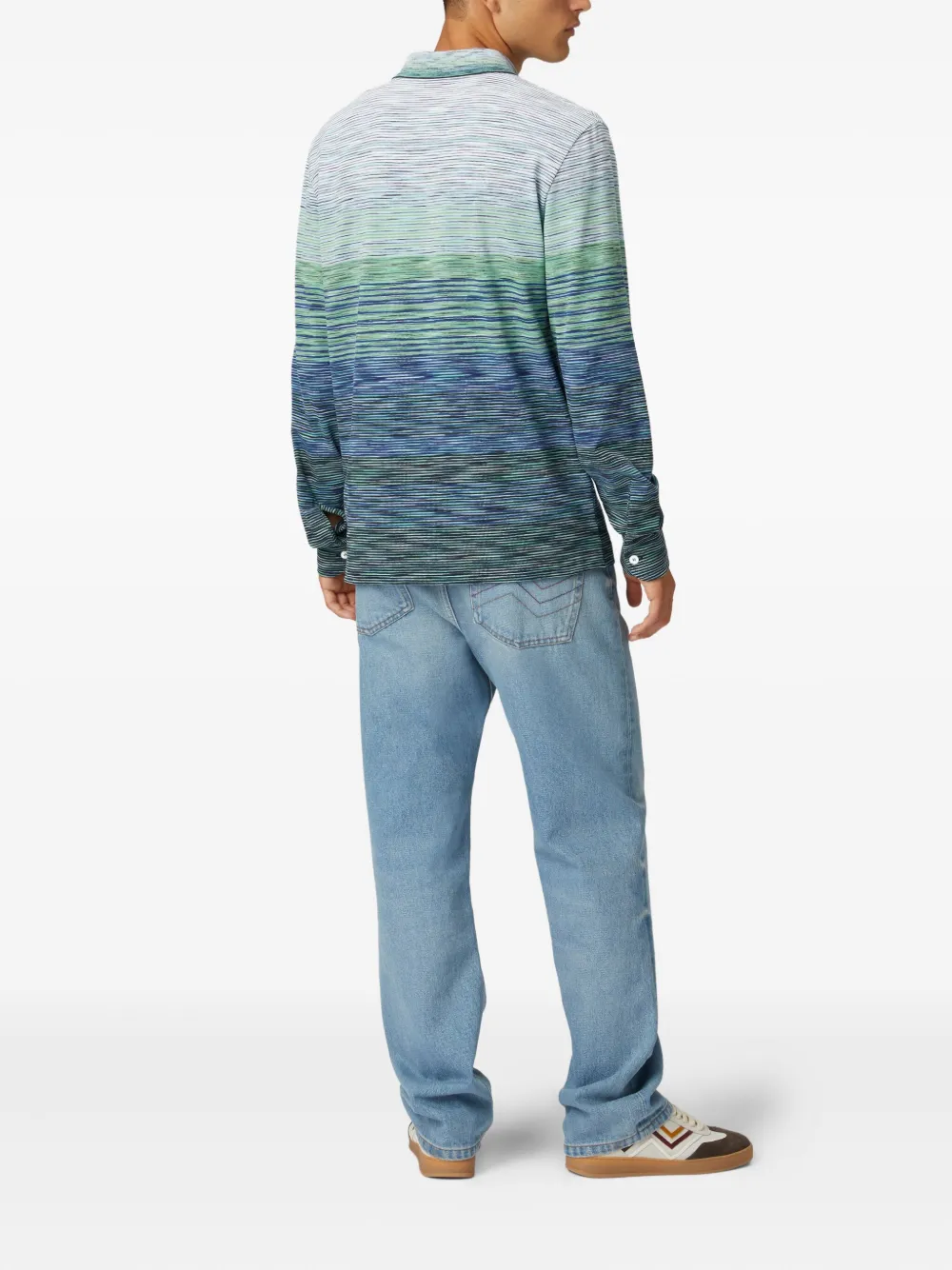 Missoni Gestreept poloshirt Groen