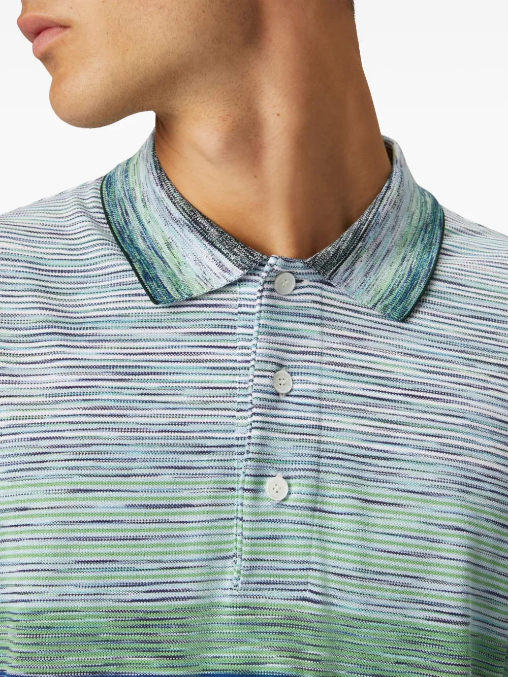 Missoni Gestreept poloshirt Groen