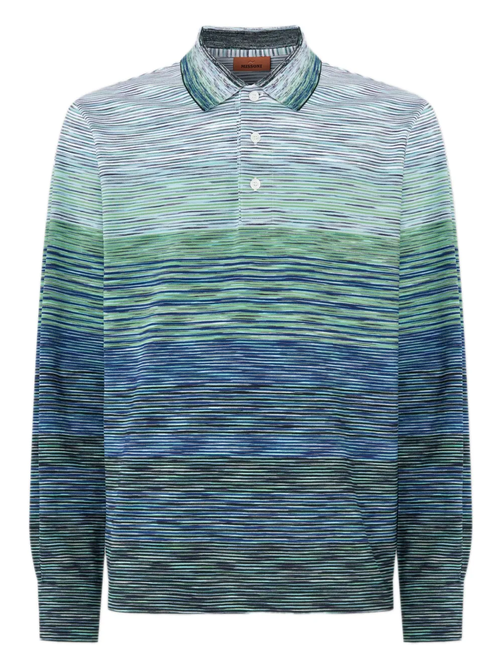 Missoni playera tipo polo con rayas estampadas | verde | Image 1