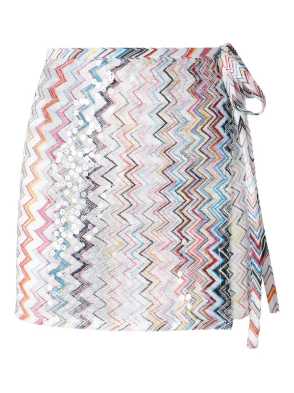 ミニスカート Missoni Zigzag Pattern Mini Skirt 26959967_58818849_600.jpg