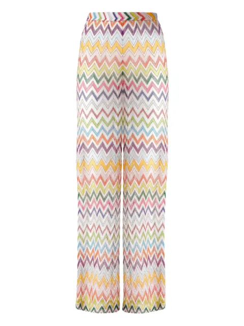 Missoni pantalones con motivo en zigzag
