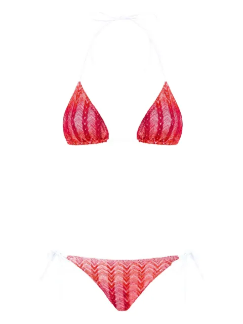 Missoni patterned triangle bikini